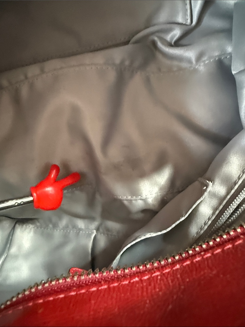 Coach Poppy Y2K Red Patent Leather Shoulder Bag with Front Pocket - Picture 16 of 17